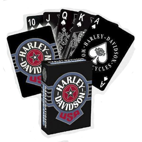 Пластиковые игральные карты Harley Davidson. Возраст использования 18+ лет