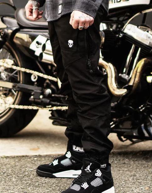Брюки мужские BOBHEAD Casual Cargo Combat Black